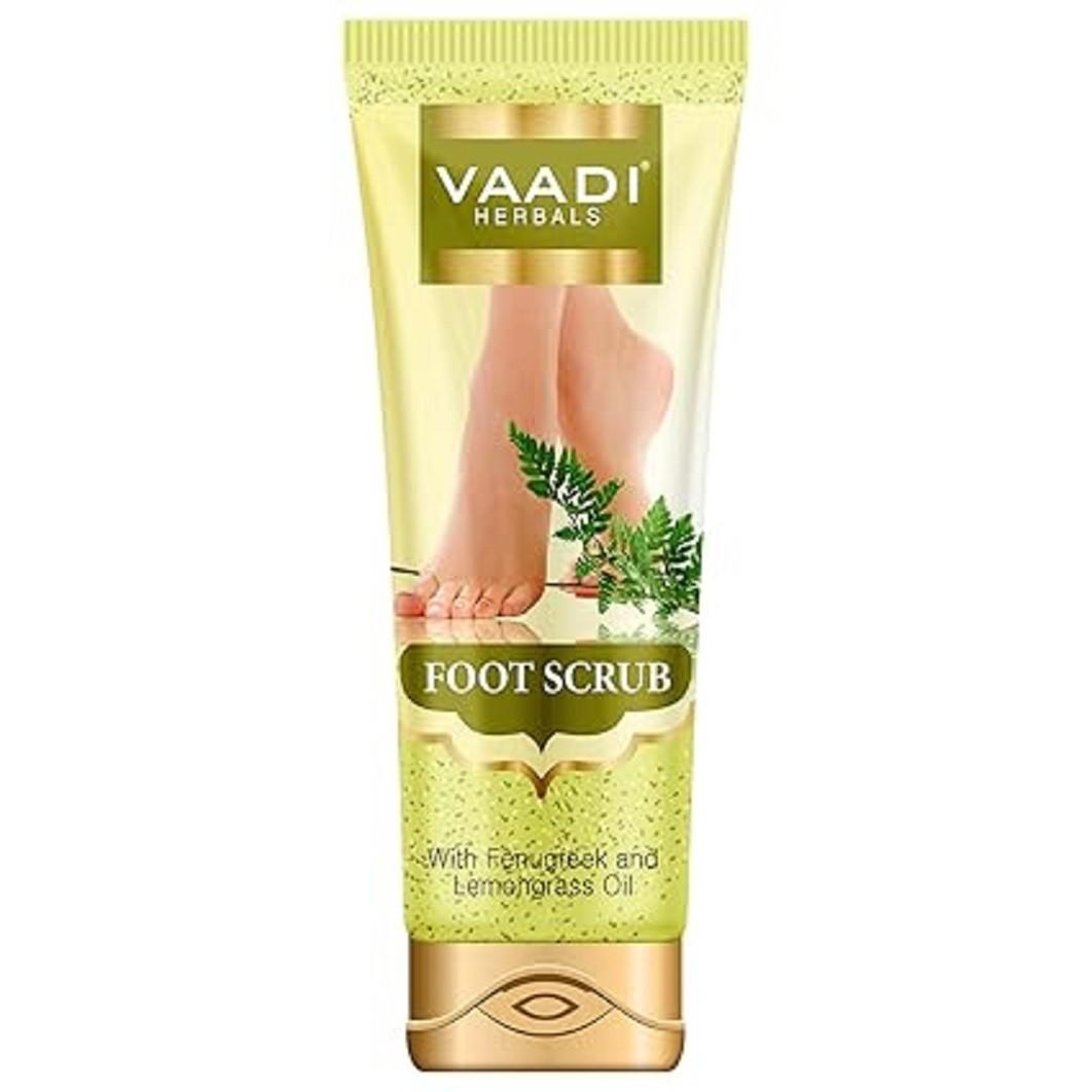 @Vaadi Herbals Foot Scrub with Fenugreek and Lemongrass Oil, 110g UK305 50%OFF