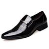 Leather Shoes Men Luxury Business Oxford  Breathable Patent Leather Formal Shoes Plus Size Man Office Wedding Flats Male Black