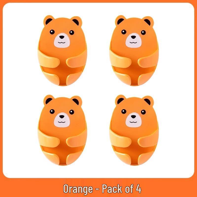 

Крючок-заглушка в форме медведя: Мультяшный медведь без пробивки для хранения розеток на кухне и дома