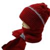 Scarf Integrated Hat Winter Women's New Scarf Hat Warm Knitted Headgear Plush Thickened Wool Hat Knitted Hat