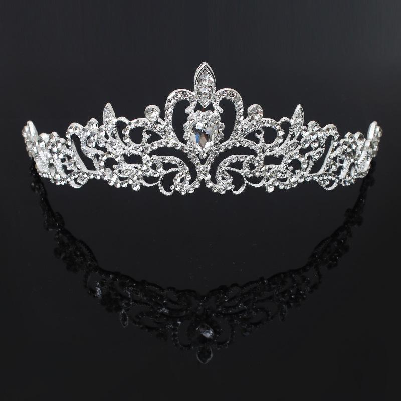 

Европейско-американская свадебная тиара с горным хрусталем - Свадебные украшения, Топперы для торта, Детская корона на день рождения