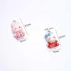 Acrylic Cute Rabbit Penguin Bear Keychain Accessory Supplies