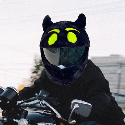 Cover for Helmets Featuring Devil Design, Fun Riding Accessory
