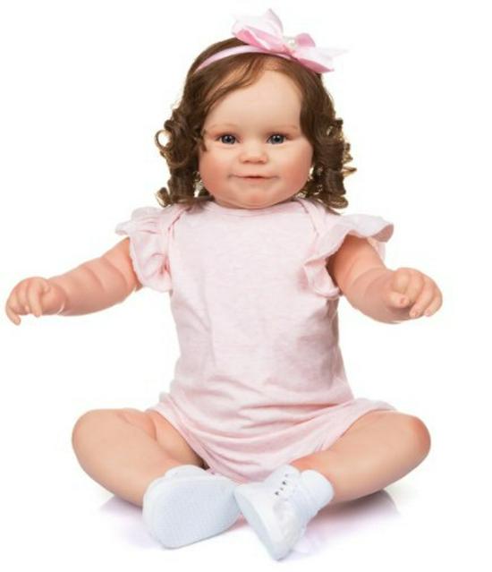 60/50cm Maddie: Realistic Toddler Doll 50cm Fabric Body