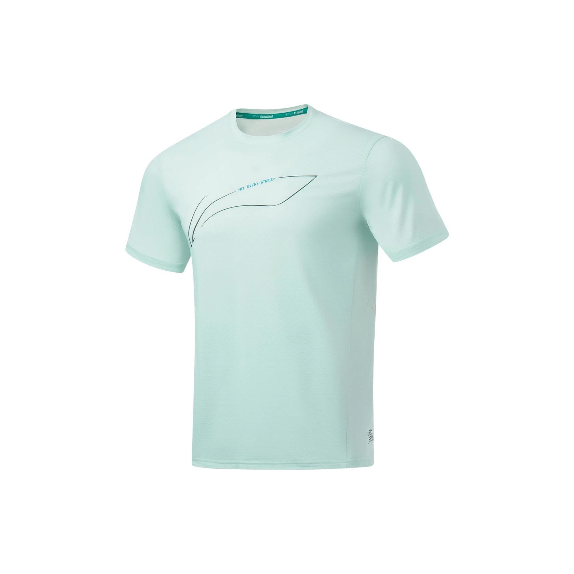 Li-Ning Running T-Shirt Green Men s ATST073-6 L