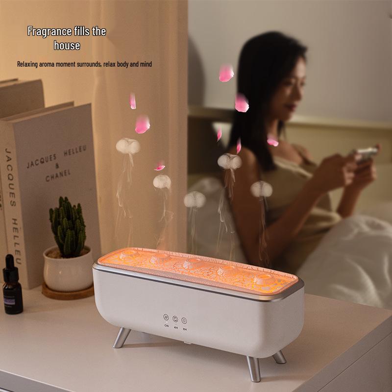 Dynamic Jellyfish Aroma Diffuser with Colorful Lights for Bedroom