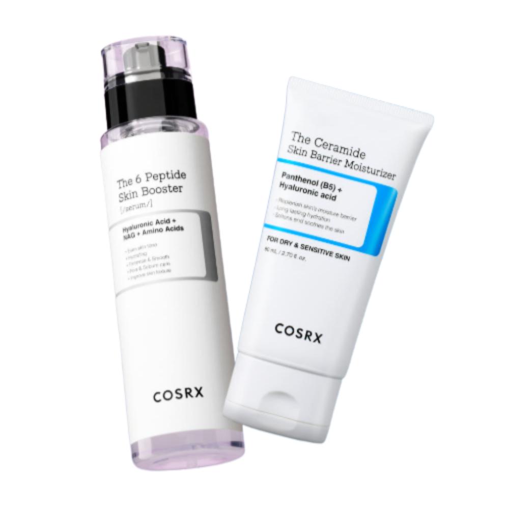 

COSRX Ceramide Moisture Cream Booster Set – Ceramide Cream 80ml + 6 Peptide Serum 150ml