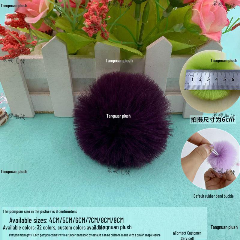 Umělé pompony z králičí kožešiny: 3cm, 4cm, 6cm pro DIY módní doplňky a dekorace