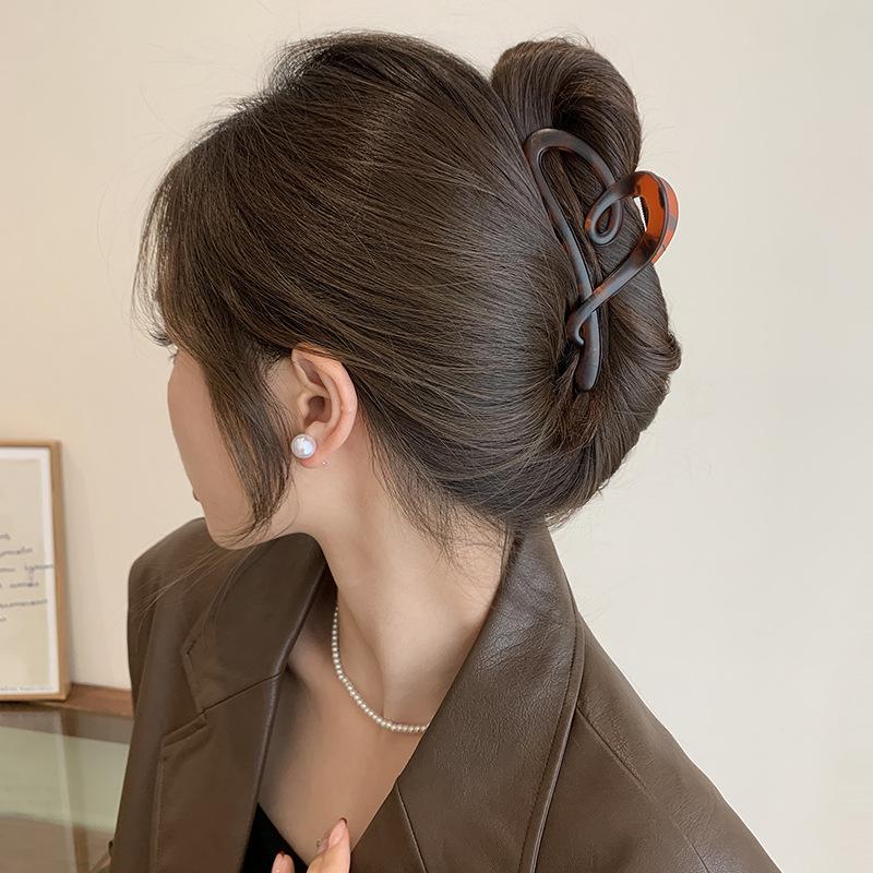 Elegant French Retro Small Shark Hair Clip for Thin Hair