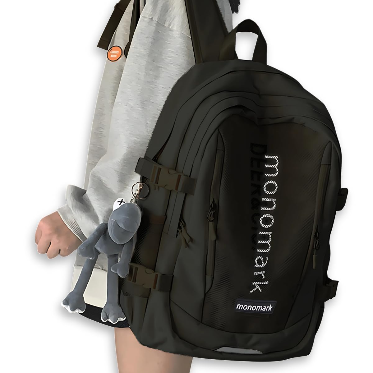 

large school bag by current Japanese [MONOMARK] Women s backpack, capacity, backpack, [recommended model] [official brand] (white)