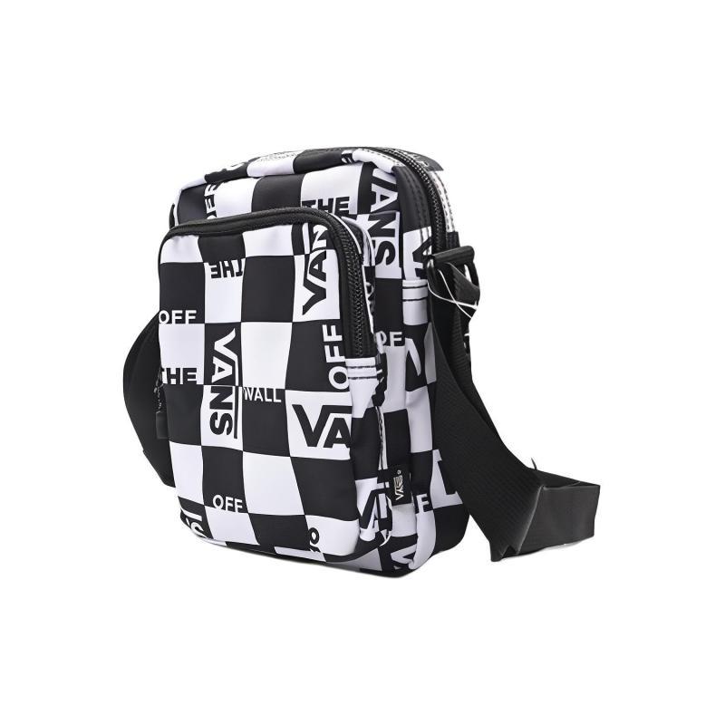 Vans Polyester Small Crossbody Bag Shoulder Bag Crossbody Bag Regular Unisex Black White Vans VN0A54I5ZT6