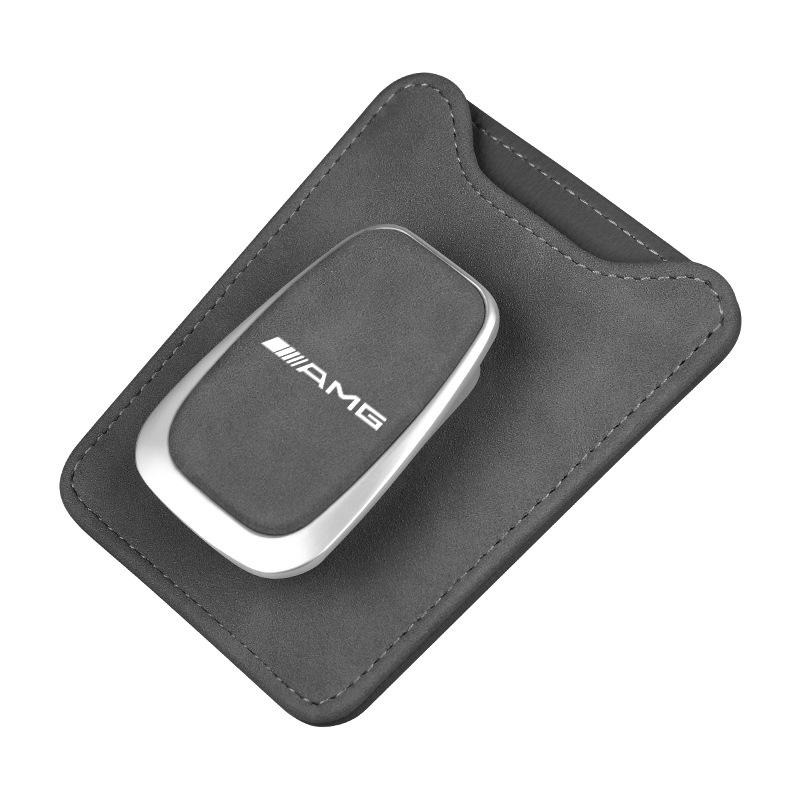 XKJ1  1Pc Car Logo Sun Visor Sunglasses Clip Glasses Case For Mercedes Benz AMG W203 W204 W205 W211 W463 W210 W212 W213 W218 W176 W218