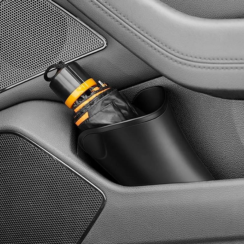 Car Storage Box for Umbrella Organizer Hook Clip Multifunctional Waterproof Bucket Auto Hanging Bottles Holder Backseat Garbage