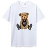 Knight Box Teddy Bear Pattern T Shirt Women Summer Cotton Casual Tshirt Unisex Tops Tees Cartoon Unisex TShirt Streetwear