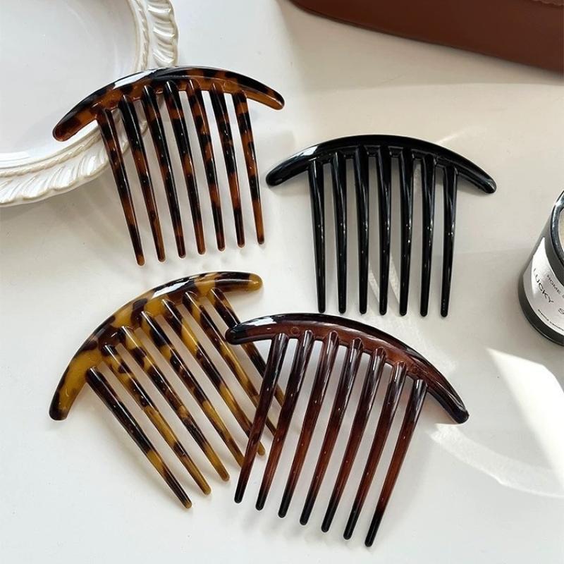 French U-Shaped Hairpin With Meatball Head Comb Modern Simple Seven Toothed Hairpin Versatile Comb