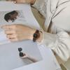 High Quality Popular Round Square  Women Fashion Couple Simple Korean Quartz Watch  