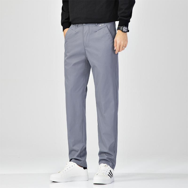 Pants Men's Autumn and Winter New Men's Anti-Wrinkle Business Casual Pants Fashion Versatile Loose Straight High Men's Pants