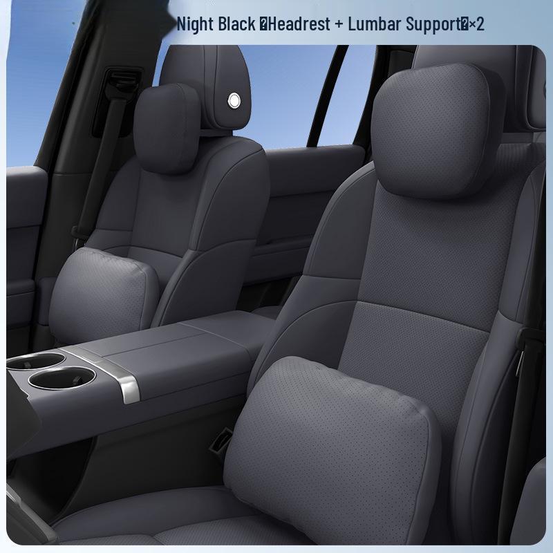 Comprehensive Car Interior Set: Headrest Neck Pillow & Lumbar Support for Hongqi S9T