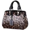 Leopard Women's Bag Shaping Leather Bag Handbag Women's Pure Cow Leather Bag Portable Shoulder Crossbody Three-Purpose Hard Bag