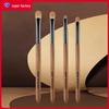 Almond Eyeshadow Brush Set: Small Animal Hair Blending & Detail Brushes