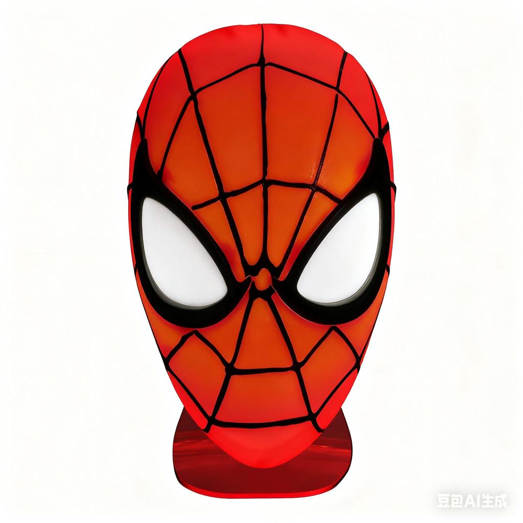 Spiderman Mask Light - Officially Licensed Disney Merchandise or Marvel USB Powered Gift for Multiverse Fans Red