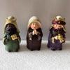 Festival 11Pieces Christmas Cute Resins Nativity Scene Miniature Figurines Set for Religious Holiday Collection Gift