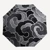 1pc Abstract Swirl Pattern Automatic Open/Close Umbrella, Umbrella with cartoon Design, Portable Compact Umbrella for Men & Women, Good Holi