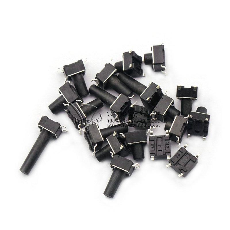 4-pin SMD Tactile Microswitch for Induction Cookers (6x6x5/6/7/8/10/17)