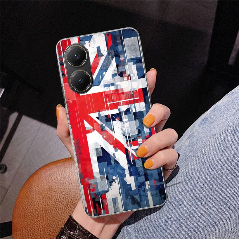 Union Jack England UK Flag Phone Case For Xiaomi Poco X7 X6 X5 Pro F7 Ultra Redmi 15C 15 13C 13 12C 12 10 10A 10C 9 9A 9C 9T Cov