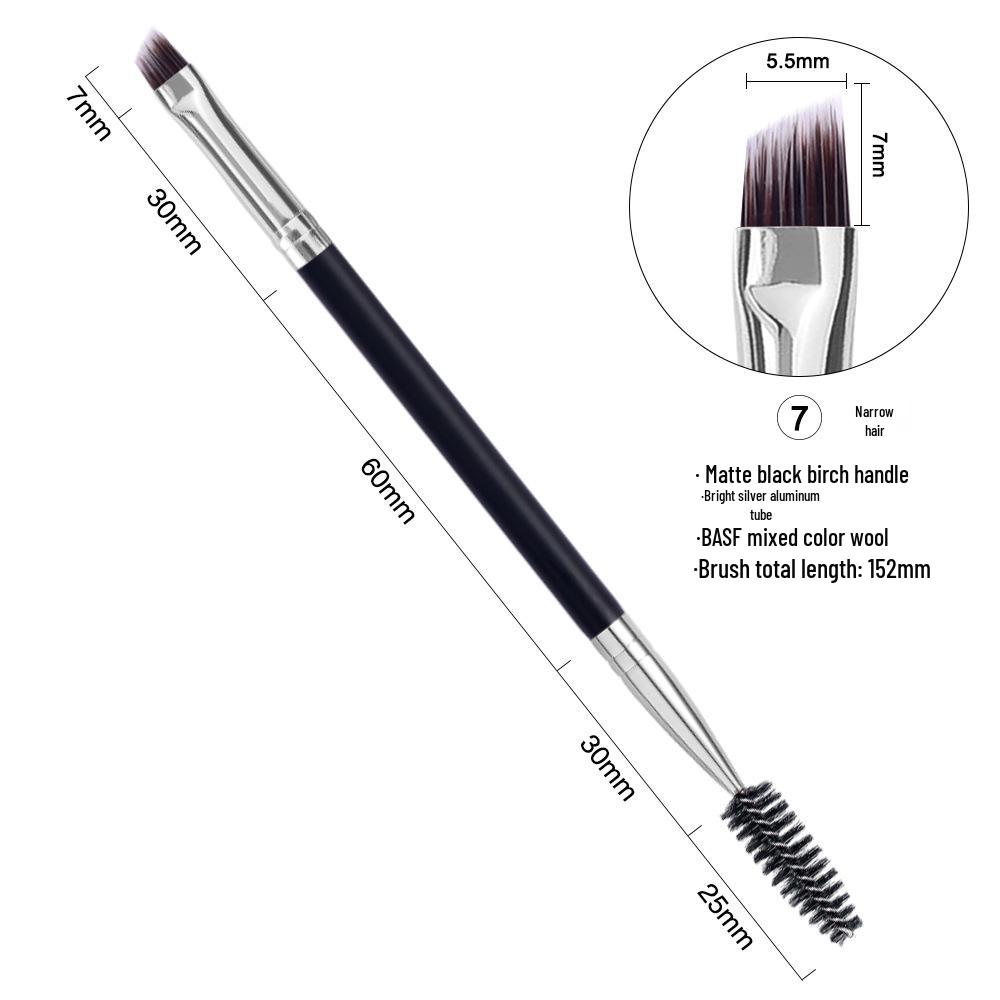 

Premium Double-Ended Angle Eyebrow Brush for Beginners - Versatile Makeup Tool