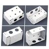 6 Pieces Vertical Blind Bracket White Profile Box Mounting Bracket Replacement