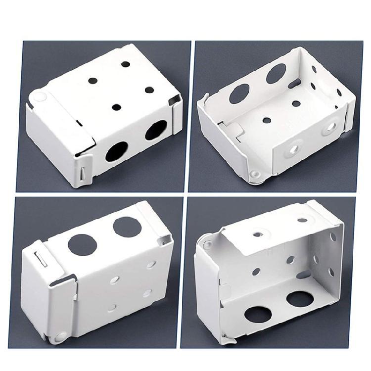 6 Pieces Vertical Blind Bracket White Profile Box Mounting Bracket Replacement