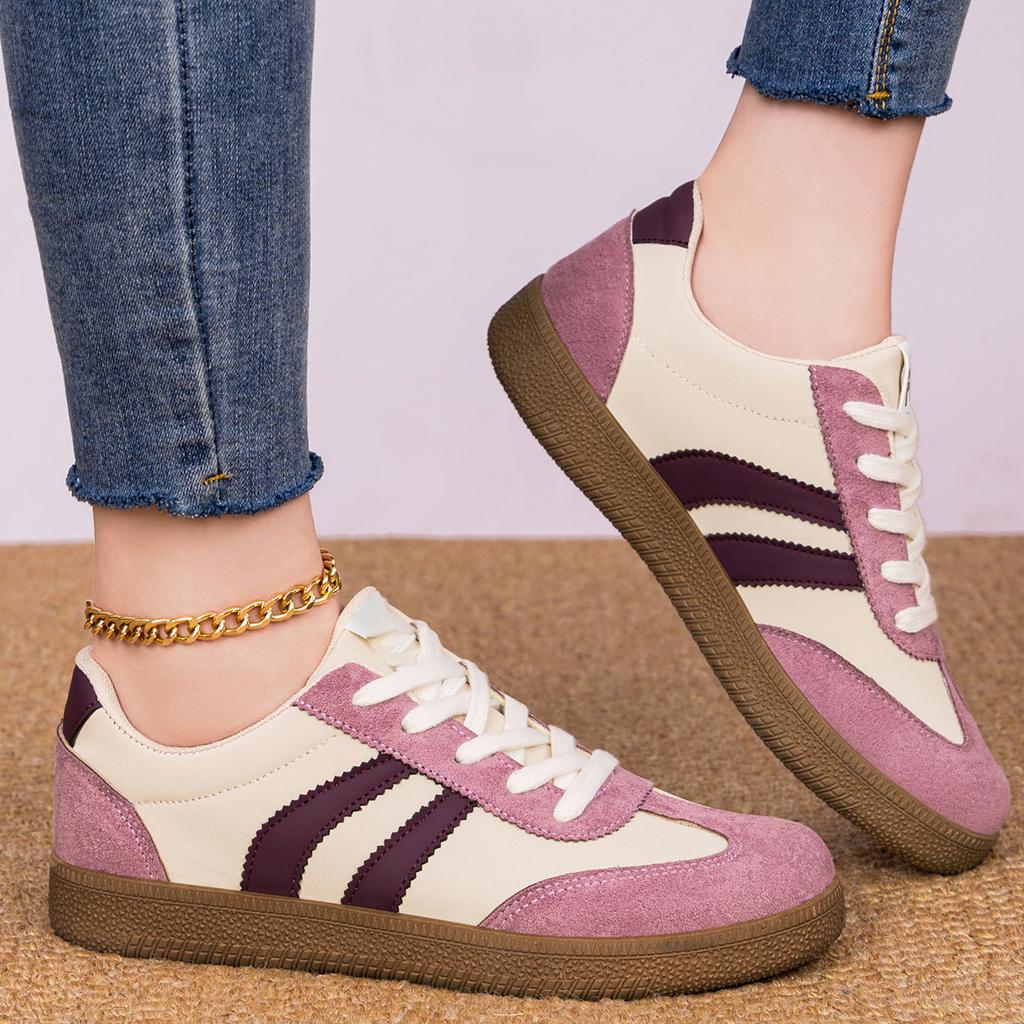 Women's Casual Soft Sole Sneakers Lightweight Comfortable Breathable Canvas Shoes Flat Lace Up Athletic Footwear for Everyday Wear
