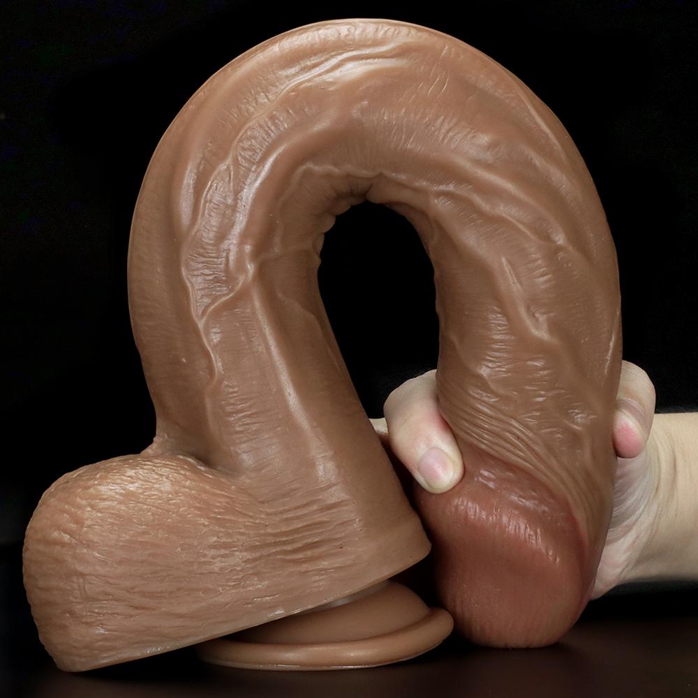 36*5.5cm XXL Super Huge Silicone Dildo Strap On Penis Adult Sex Toy Anal Plug  Realistic Dick Fisting Masturbator for Women