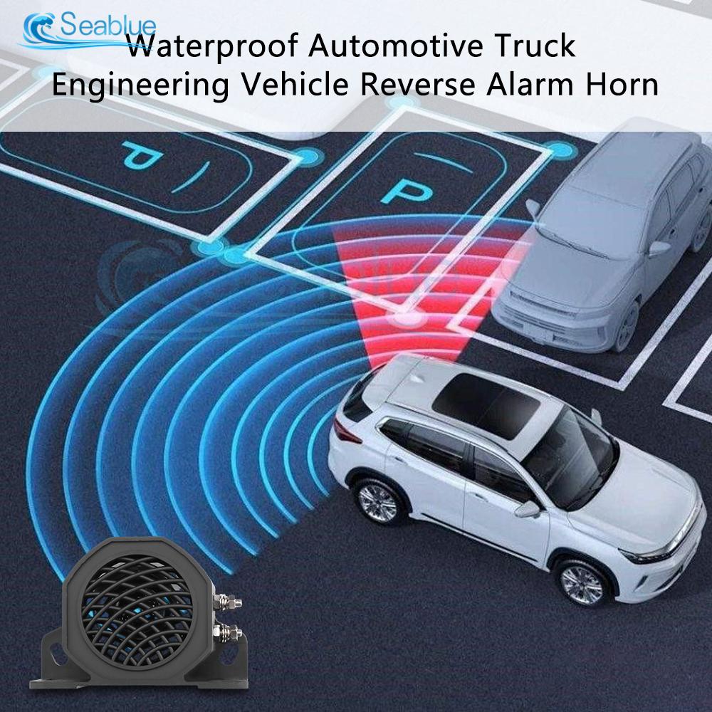 105dB Decibel Backup Siren Beeper Buzzer Sound Warning Alarm 12V 24V 80V Car Truck Vehicle Horn For Vehicle Reversing Reminders