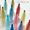 Portable 3 Colors In 1 Comboo Highlighter Pen Mild Colors Note Taking Fluorescent Marker Pen Soft Tip Marker Pens Set Study