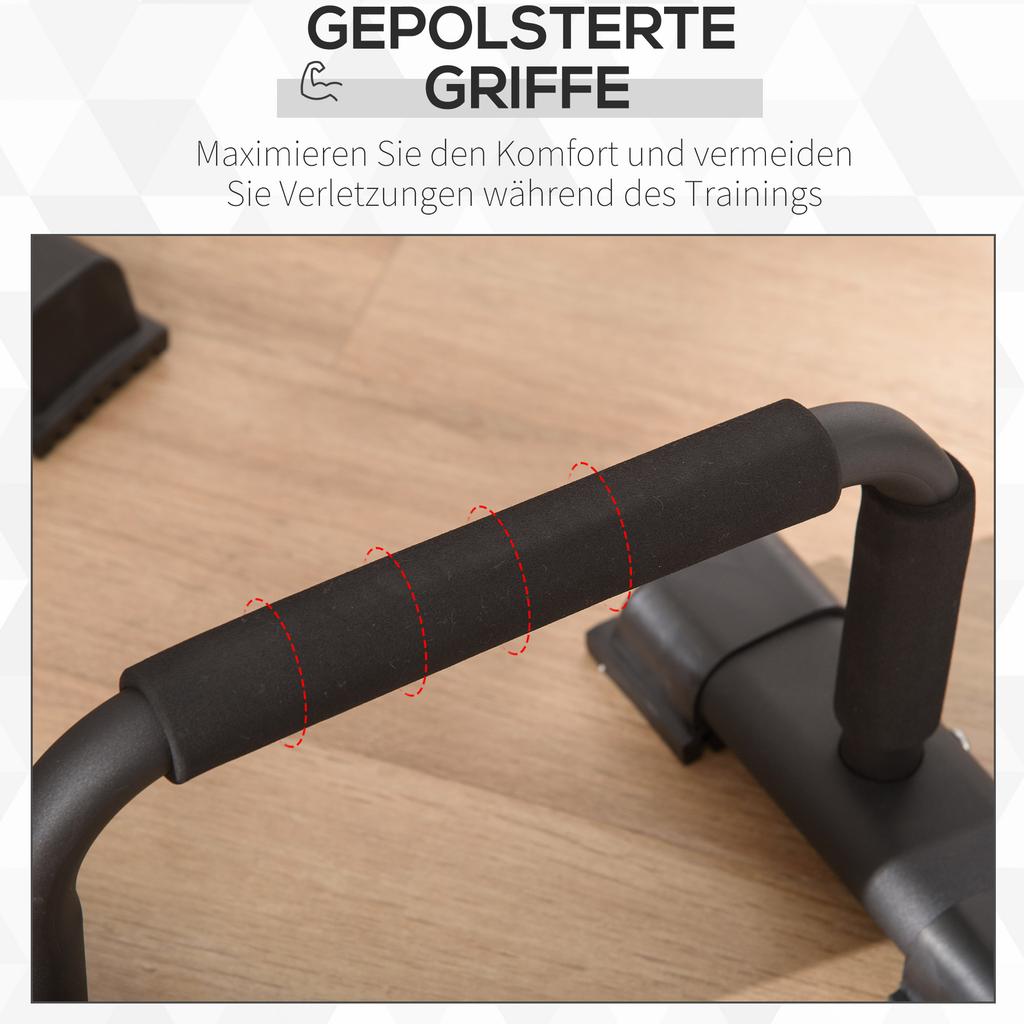 Dip-Stangen 2-teiliges Set Dip-Station bis 120 kg Tragfähigkeit Dip-Stange Fitnessgeräte für Zuhause Parallettes Calisthenics-Geräte für Kraft