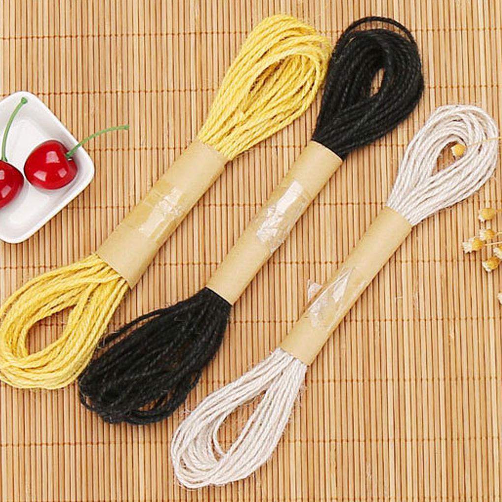 Color Hemp Rope Roll Twine String Cord DIY Handmade String Accessories Craft