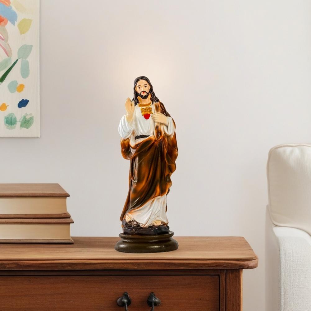 Christmas Decoration Resin Joseph Figurine Joseph Resin Figurine Sculpture for Christmas Festival Decor Gift Catholic Statue