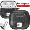 Carbon Fiber Car LOGO Soft Earphone Case Protector Case For Seat Leon 5F Mk3 Ibiza 6J Tarraco Arona Ateca Alhambra Accessories