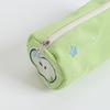 Embroidered Pen Bag Soft Touch Pen Box Portable Cosmetic Bag  School Office