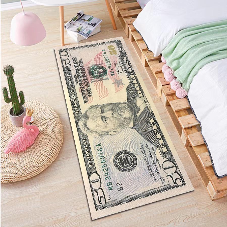 Non-slip Rectangular Rug for Bedroom, Living Room, or Entrance