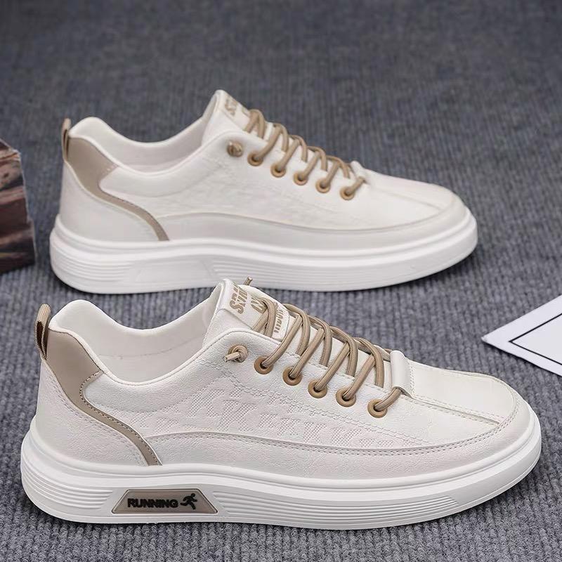 Fashion Men Casual Shoes White Platform Sneakers Outdoor Breathable Sport Shoes Lightweight Running Shoes Mens Tennis Shoes