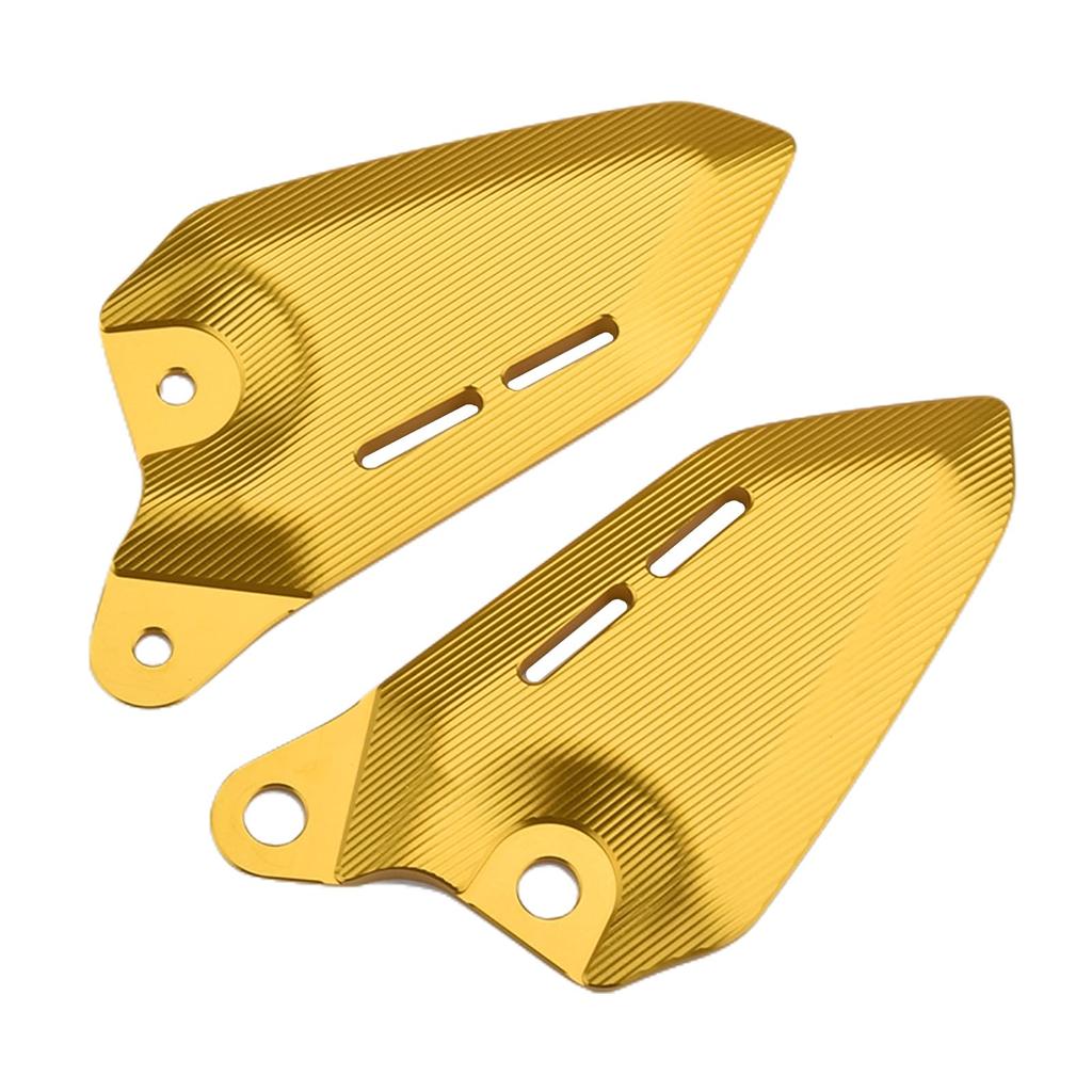 LEDISHUN Z900RS Parts Aluminum Heel Plate Guard 1 Pair Fits Z900RS/CAFE (2018-2024) (Gold)
