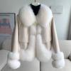 Xiaoxiangfeng Imitation Fox Fur Short Style Winter New Thickened Warm and Stylish Small Coat for Women's