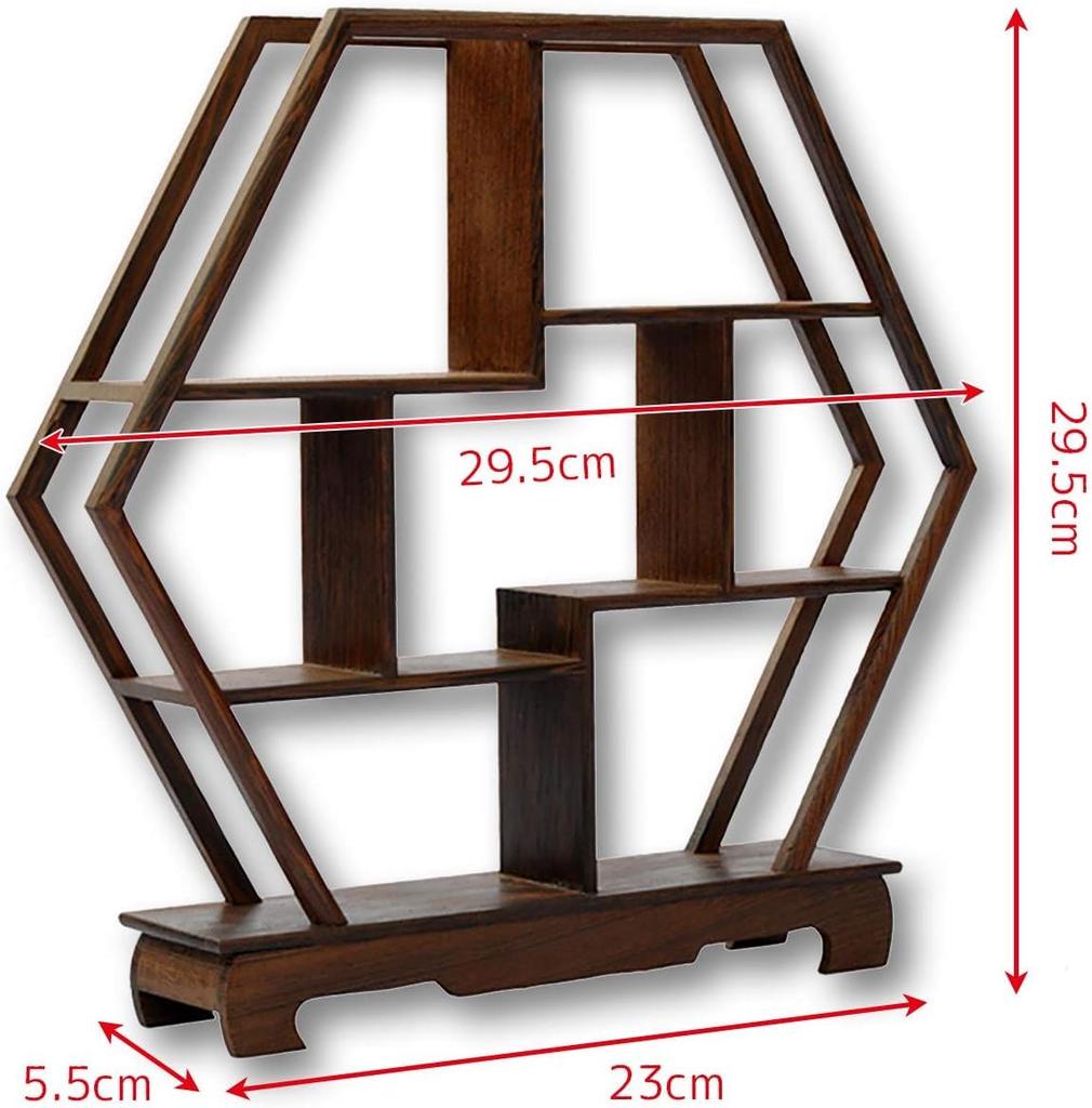VICHE CATT Chinese Tea Incense Vase Display Wooden Flower Japanese Modern Antique Furniture and Object Utensil, Burner, Bonsai, Stand, Rack, Style,