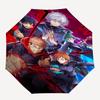 1pc Jujutsu Kaisen Characters Auto-Folding Umbrella Portable 3-Fold Design with Iron Frame, Perfect for Fans, Travelers, Daily Use, and Gifts.M012