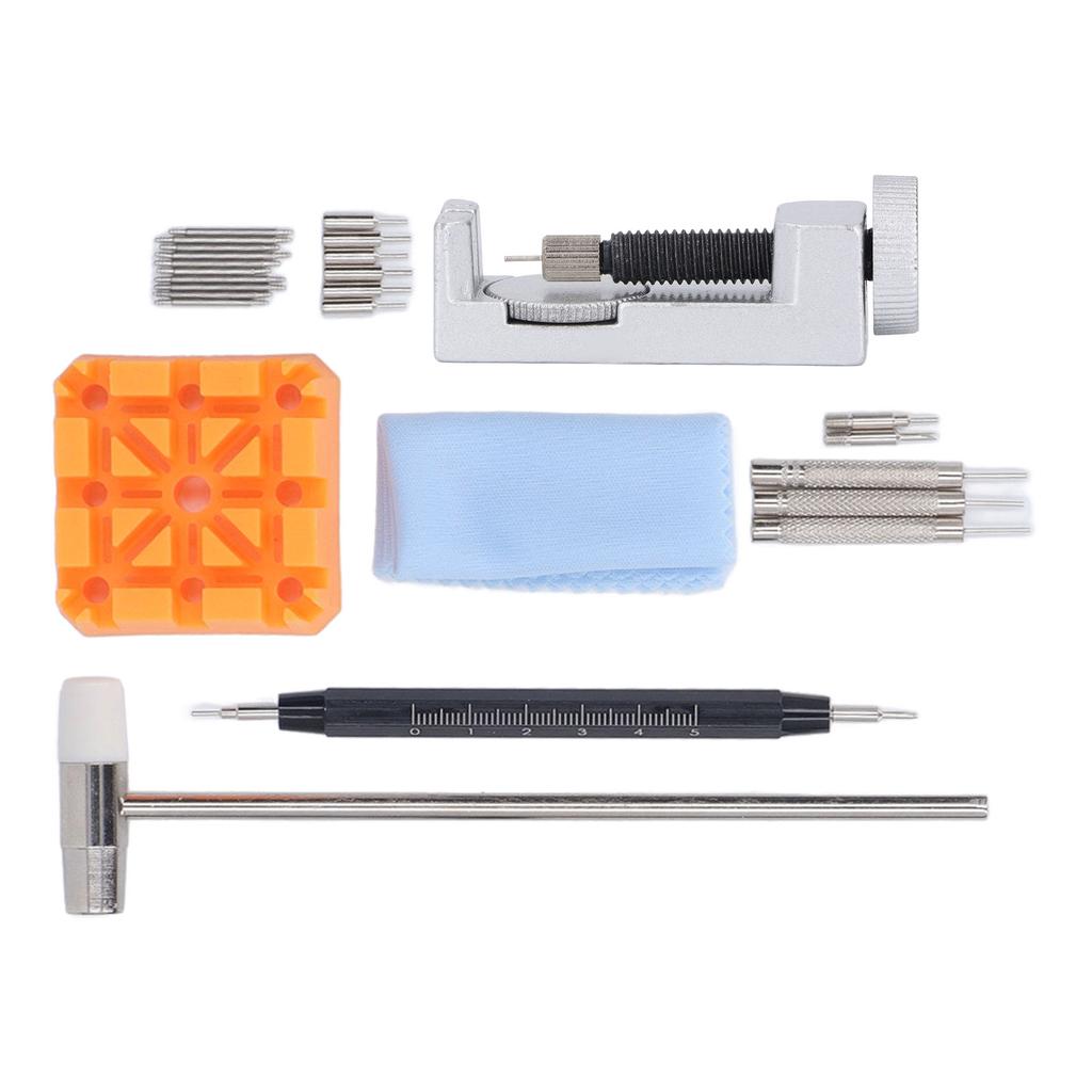 27pcs Watch Link Remover Kit Watch Strap Replacement Tools with Black Scale Spring Bar Fork