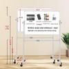 Tablă Albă Magnetică Mobilă - Tablă Ștergătoare pentru Scris și Desen pentru Casă, Predare și Training
