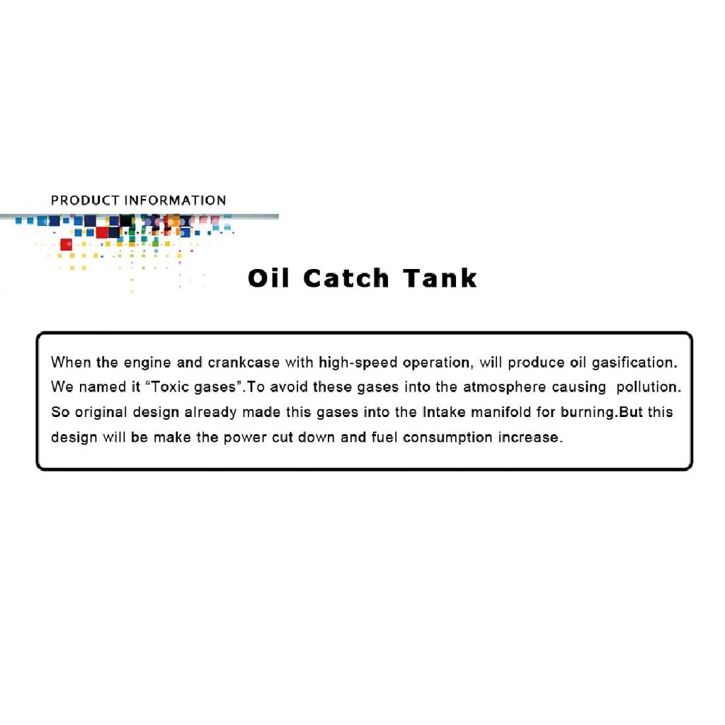 Universal 0.5L Brushed Baffled Oil Catch Tank Can with Breather Filter Aluminum 9MM 10AN Round Can Oil Catch Can